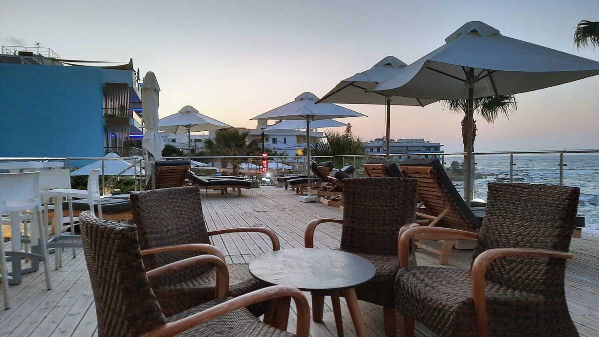 Glaros Hotel Beach - taras