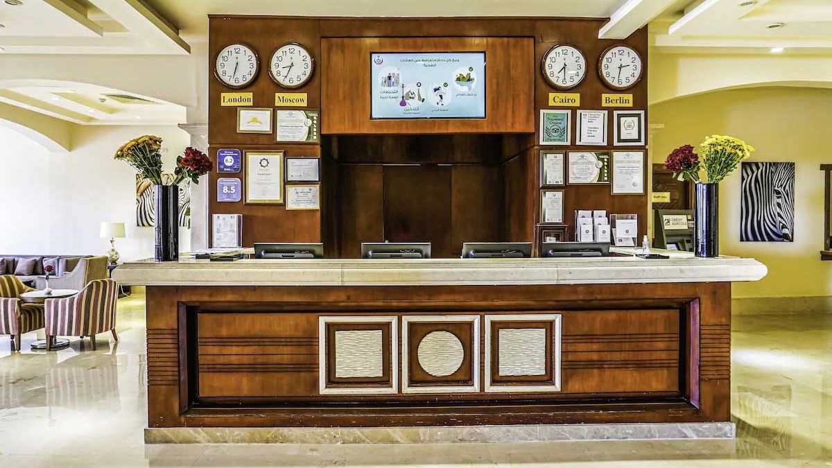 Charmillion Club Aqua Park - recepcja