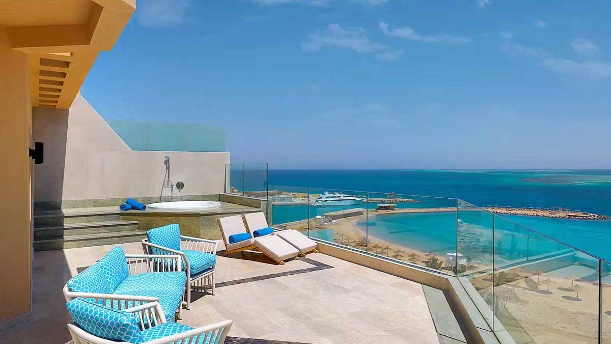 Hilton Hurghada Plaza - taras